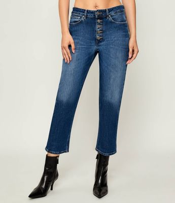 Jeansy damskie wiosenne DONDUP - made in Italy ze sklepu: Gomez Fashion Store w kategorii: Jeansy damskie - zdjęcie 874714-BD9-10338_DN255W000009800