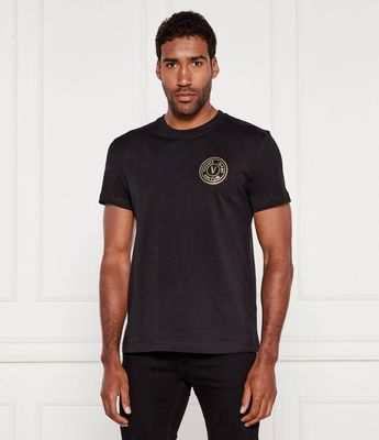 T-shirt męski casual Versace Jeans Couture ze sklepu: Gomez Fashion Store w kategorii: T-shirty męskie - zdjęcie 874714-BD9-10338_VR255M000037A06
