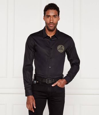 Koszula męska na wiosnę Versace Jeans Couture ze sklepu: Gomez Fashion Store w kategorii: Koszule męskie - zdjęcie 874714-BD9-10338_VR255M000042899