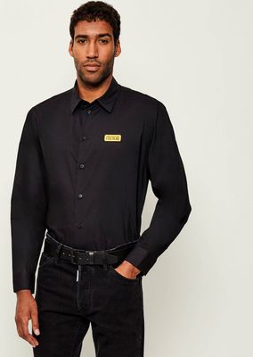 Koszula męska elegancka jesienna Versace Jeans Couture ze sklepu: Gomez Fashion Store w kategorii: Koszule męskie - zdjęcie 874714-BD9-10338_VR255M000048899