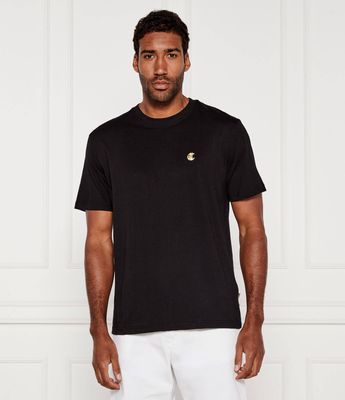 T-shirt męski elegancki Just Cavalli ze sklepu: Gomez Fashion Store w kategorii: T-shirty męskie - zdjęcie 874714-BD9-10338_CA255M000059899