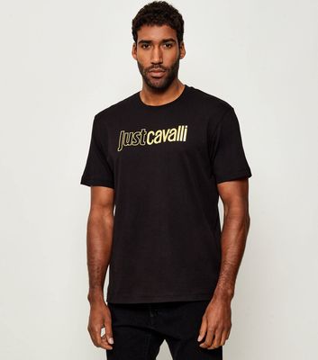 T-shirt męski elegancki Just Cavalli ze sklepu: Gomez Fashion Store w kategorii: T-shirty męskie - zdjęcie 874714-BD9-10338_CA255M000061899