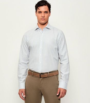 Oscar Jacobson - Koszula męska elegancka ze sklepu: Gomez Fashion Store w kategorii: Koszule męskie - zdjęcie 874714-BD9-10338_OJ255M000002085