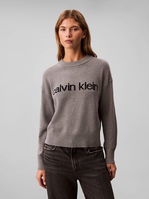 Sweter damski casual Calvin Klein Jeans ze sklepu: Gomez Fashion Store w kategorii: Swetry damskie - zdjęcie 874714-BD9-10338_CJ255W000016880