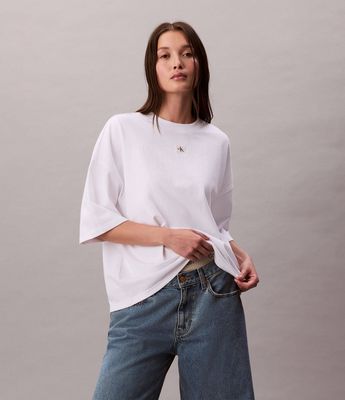 Bluzka damska na wiosnę casual Calvin Klein Jeans ze sklepu: Gomez Fashion Store w kategorii: Bluzki damskie - zdjęcie 874714-BD9-10338_CJ255W000022C65