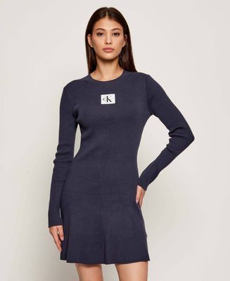 Calvin Klein Jeans - Sukienka jesienna casualowa ze sklepu: Gomez Fashion Store w kategorii: Sukienki - zdjęcie 874714-BD9-10338_CJ255W000030Y23