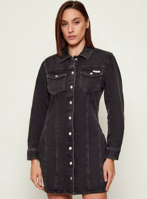 Sukienka jesienna Calvin Klein Jeans ze sklepu: Gomez Fashion Store w kategorii: Sukienki - zdjęcie 874714-BD9-10338_CJ255W000068D10
