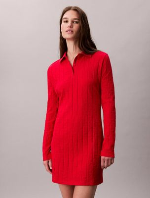 Sukienka bez wzorów Calvin Klein Jeans ze sklepu: Gomez Fashion Store w kategorii: Sukienki - zdjęcie 874714-BD9-10338_CJ255W000081Y53