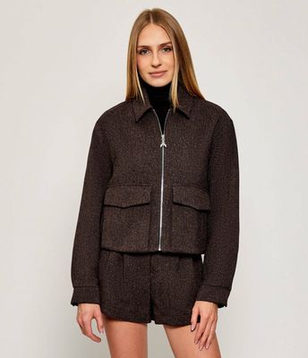 Kurtka damska casualowa Patrizia Pepe ze sklepu: Gomez Fashion Store w kategorii: Kurtki damskie - zdjęcie 874714-BD9-10338_PK255W000080641