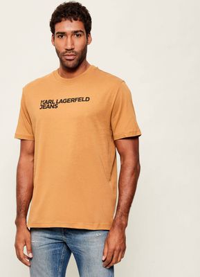 T-shirt męski w stylu młodzieżowym Karl Lagerfeld Jeans ze sklepu: Gomez Fashion Store w kategorii: T-shirty męskie - zdjęcie 874714-BD9-10338_KJ255M000002082