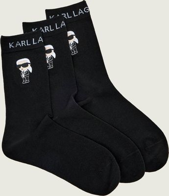 Karl Lagerfeld - Skarpetki damskie jesienny ze sklepu: Gomez Fashion Store w kategorii: Skarpetki damskie - zdjęcie 874714-BD9-10338_KL255M000137666