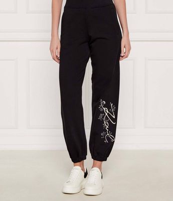 Spodnie damskie eleganckie Karl Lagerfeld ze sklepu: Gomez Fashion Store w kategorii: Spodnie damskie - zdjęcie 874714-BD9-10338_KL254W000043666