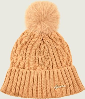 Guess - Czapka zimowa damska na jesień ze sklepu: Gomez Fashion Store w kategorii: Czapki zimowe damskie - zdjęcie 874714-BD9-10338_GJ255W000001L91