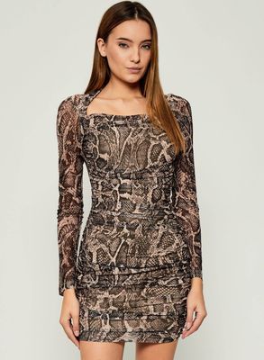Guess - Sukienka na jesień ze sklepu: Gomez Fashion Store w kategorii: Sukienki - zdjęcie 874714-BD9-10338_GJ255W000018Z95
