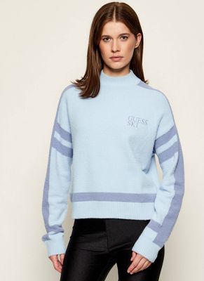 Sweter damski Guess ze sklepu: Gomez Fashion Store w kategorii: Swetry damskie - zdjęcie 874714-BD9-10338_GJ255W000070O97