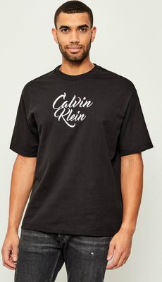 T-shirt męski w stylu klasycznym Calvin Klein Jeans ze sklepu: Gomez Fashion Store w kategorii: T-shirty męskie - zdjęcie 874714-BD9-10338_CJ255M000041C64
