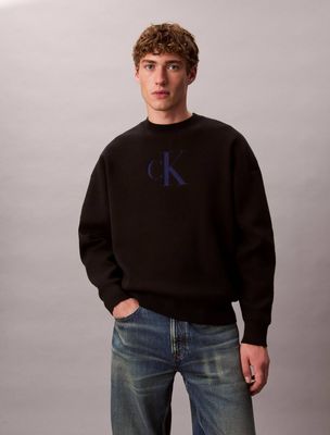 Sweter męski casual Calvin Klein Jeans ze sklepu: Gomez Fashion Store w kategorii: Swetry męskie - zdjęcie 874714-BD9-10338_CJ255M000065C64