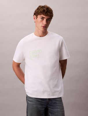 T-shirt męski casual Calvin Klein Jeans ze sklepu: Gomez Fashion Store w kategorii: T-shirty męskie - zdjęcie 874714-BD9-10338_CJ255M000072210