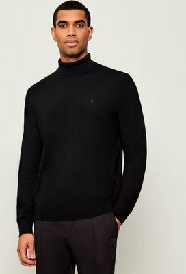 Sweter męski na zimę casual Calvin Klein ze sklepu: Gomez Fashion Store w kategorii: Swetry męskie - zdjęcie 874714-BD9-10338_CK255M000162544