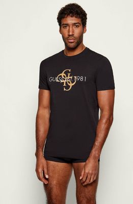 Piżama męska w nadruki casual Guess Underwear ze sklepu: Gomez Fashion Store w kategorii: Piżamy męskie - zdjęcie 874714-BD9-10338_GB255M000023046