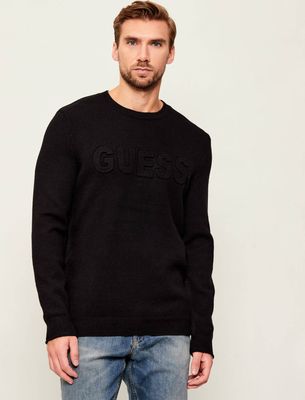 Sweter męski na zimę casualowy Guess ze sklepu: Gomez Fashion Store w kategorii: Swetry męskie - zdjęcie 874714-BD9-10338_GJ255M000039058