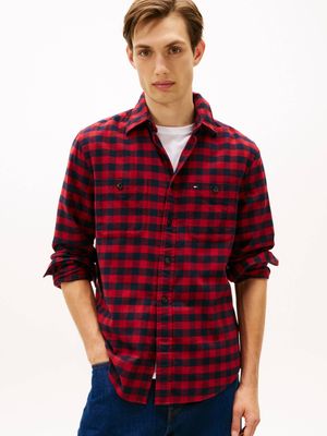 Koszula męska casual Tommy Hilfiger ze sklepu: Gomez Fashion Store w kategorii: Koszule męskie - zdjęcie 874714-BD9-10338_TH255M000198H80