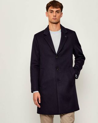 Tommy Hilfiger - Płaszcz męski w stylu klasycznym elegancki ze sklepu: Gomez Fashion Store w kategorii: Płaszcze męskie - zdjęcie 874714-BD9-10338_TH255M000261F23