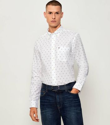 Koszula męska na wiosnę casualowa Tommy Hilfiger ze sklepu: Gomez Fashion Store w kategorii: Koszule męskie - zdjęcie 874714-BD9-10338_TH255M000289E90