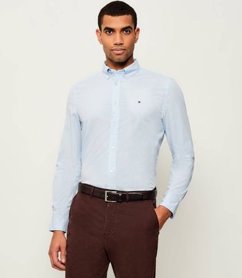 Koszula męska na wiosnę elegancka Tommy Hilfiger ze sklepu: Gomez Fashion Store w kategorii: Koszule męskie - zdjęcie 874714-BD9-10338_TH255M000295E25