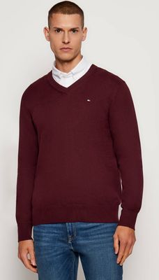 Sweter męski w stylu klasycznym Tommy Hilfiger ze sklepu: Gomez Fashion Store w kategorii: Swetry męskie - zdjęcie 874714-BD9-10338_TH255M000276F27
