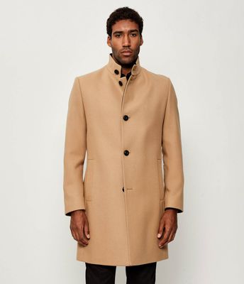Płaszcz męski elegancki HUGO ze sklepu: Gomez Fashion Store w kategorii: Płaszcze męskie - zdjęcie 874714-BD9-10338_BU255M000017266