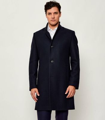 HUGO - Płaszcz męski klasyczny ze sklepu: Gomez Fashion Store w kategorii: Płaszcze męskie - zdjęcie 874714-BD9-10338_BU255M000017405
