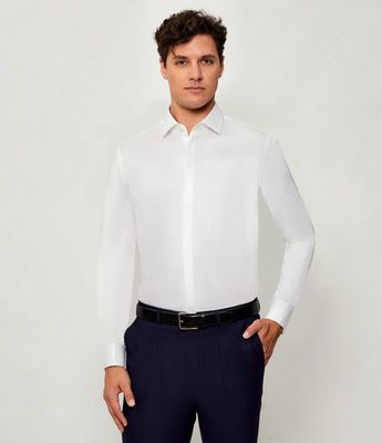 Koszula męska na wiosnę HUGO ze sklepu: Gomez Fashion Store w kategorii: Koszule męskie - zdjęcie 874714-BD9-10338_BU255M000020199