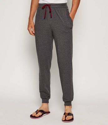 Spodnie męskie bez wzorów BOSS BLACK ze sklepu: Gomez Fashion Store w kategorii: Spodnie męskie - zdjęcie 874714-BD9-10338_BW255M000018010