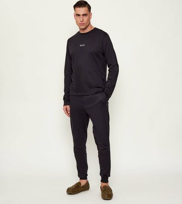 BOSS BLACK - Piżama męska bez wzorów ze sklepu: Gomez Fashion Store w kategorii: Piżamy męskie - zdjęcie 874714-BD9-10338_BW255M000088001