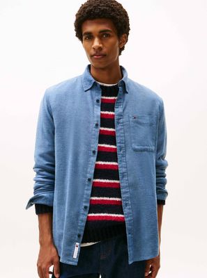Koszula męska casual Tommy Jeans ze sklepu: Gomez Fashion Store w kategorii: Koszule męskie - zdjęcie 874714-BD9-10338_TM255M000103072