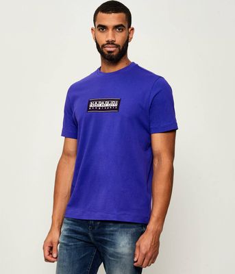 T-shirt męski na lato Napapijri ze sklepu: Gomez Fashion Store w kategorii: T-shirty męskie - zdjęcie 874714-BD9-10338_NA255M000037993