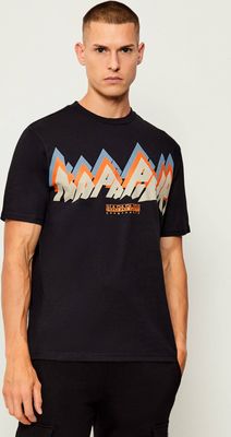T-shirt męski na lato Napapijri ze sklepu: Gomez Fashion Store w kategorii: T-shirty męskie - zdjęcie 874714-BD9-10338_NA255M000045925