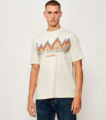 Napapijri - T-shirt męski na lato ze sklepu: Gomez Fashion Store w kategorii: T-shirty męskie - zdjęcie 874714-BD9-10338_NA255M000045380
