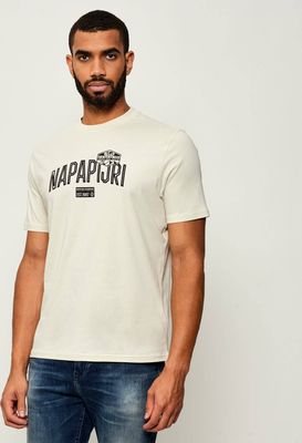 T-shirt męski na lato Napapijri ze sklepu: Gomez Fashion Store w kategorii: T-shirty męskie - zdjęcie 874714-BD9-10338_NA255M000048380