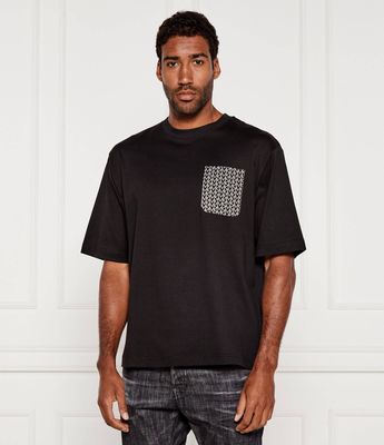 T-shirt męski elegancki Michael Kors ze sklepu: Gomez Fashion Store w kategorii: T-shirty męskie - zdjęcie 874714-BD9-10338_MK254M000004001