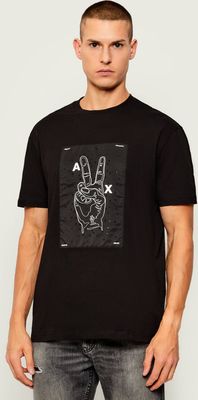 T-shirt męski klasyczny Armani Exchange ze sklepu: Gomez Fashion Store w kategorii: T-shirty męskie - zdjęcie 874714-BD9-10338_AX255M000113H50