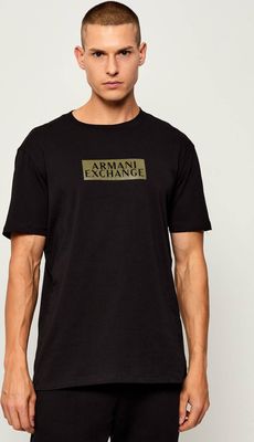 Armani Exchange - T-shirt męski na lato ze sklepu: Gomez Fashion Store w kategorii: T-shirty męskie - zdjęcie 874714-BD9-10338_AX255M000132J56