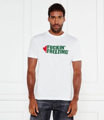 T-shirt męski letni Dsquared2 ze sklepu: Gomez Fashion Store w kategorii: T-shirty męskie - zdjęcie 874714-BD9-10338_DQ254M000066100