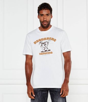T-shirt męski na lato Dsquared2 ze sklepu: Gomez Fashion Store w kategorii: T-shirty męskie - zdjęcie 874714-BD9-10338_DQ254M000068100