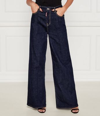 Jeansy damskie na lato Dsquared2 ze sklepu: Gomez Fashion Store w kategorii: Jeansy damskie - zdjęcie 874714-BD9-10338_DQ254W000003470