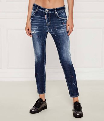 Jeansy damskie letnie Dsquared2 ze sklepu: Gomez Fashion Store w kategorii: Jeansy damskie - zdjęcie 874714-BD9-10338_DQ254W000004470