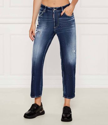 Jeansy damskie na lato Dsquared2 ze sklepu: Gomez Fashion Store w kategorii: Jeansy damskie - zdjęcie 874714-BD9-10338_DQ254W000005470