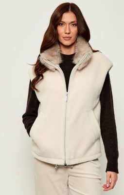 Kamizelka damska Marc Cain ze sklepu: Gomez Fashion Store w kategorii: Kamizelki damskie - zdjęcie 874714-BD9-10338_CR255W000049182