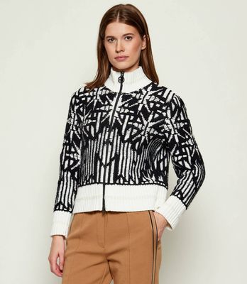 Sweter damski jesienny Marc Cain ze sklepu: Gomez Fashion Store w kategorii: Swetry damskie - zdjęcie 874714-BD9-10338_CR255W000094910